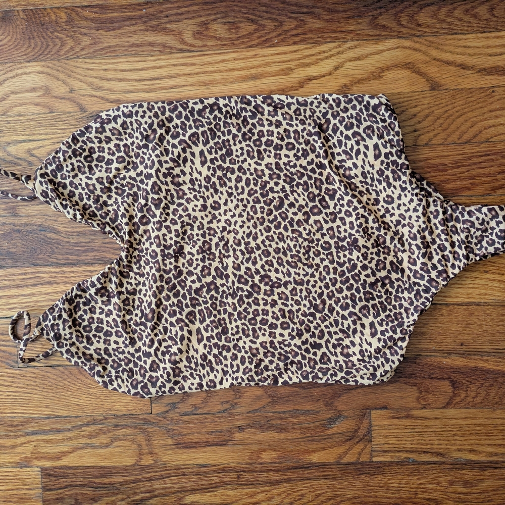 Mai Leopard Print One Piece Bodysuit/Swimsuit